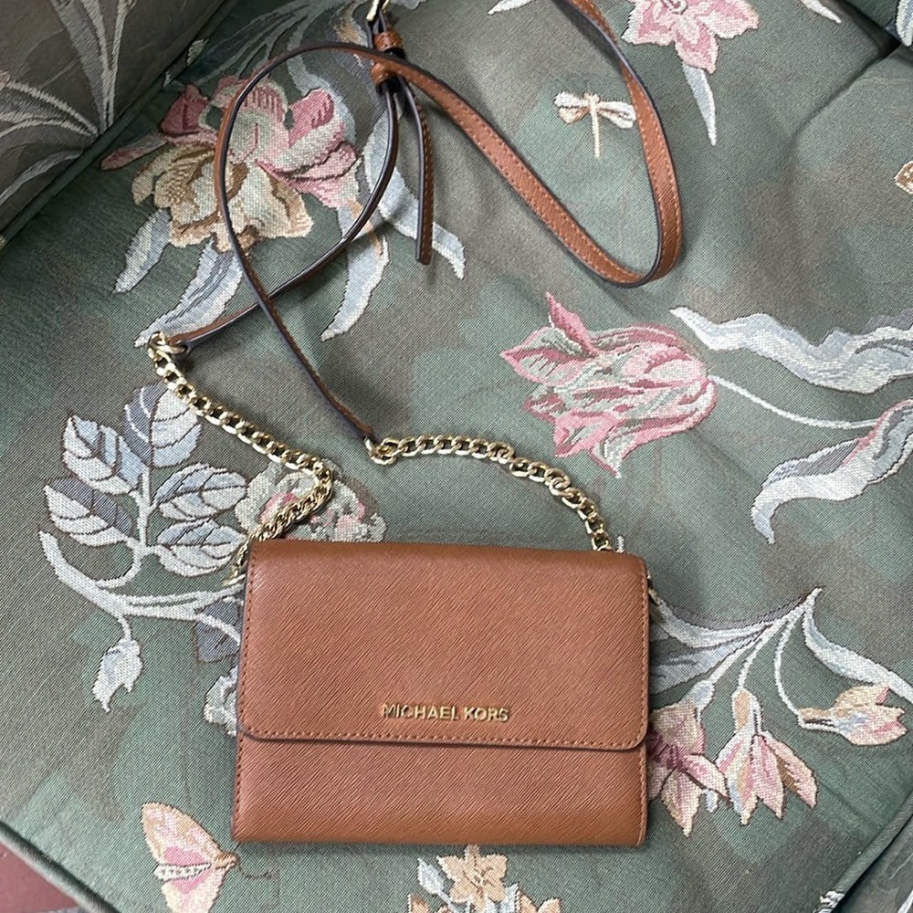 Brown crossbody Michael Kors bag